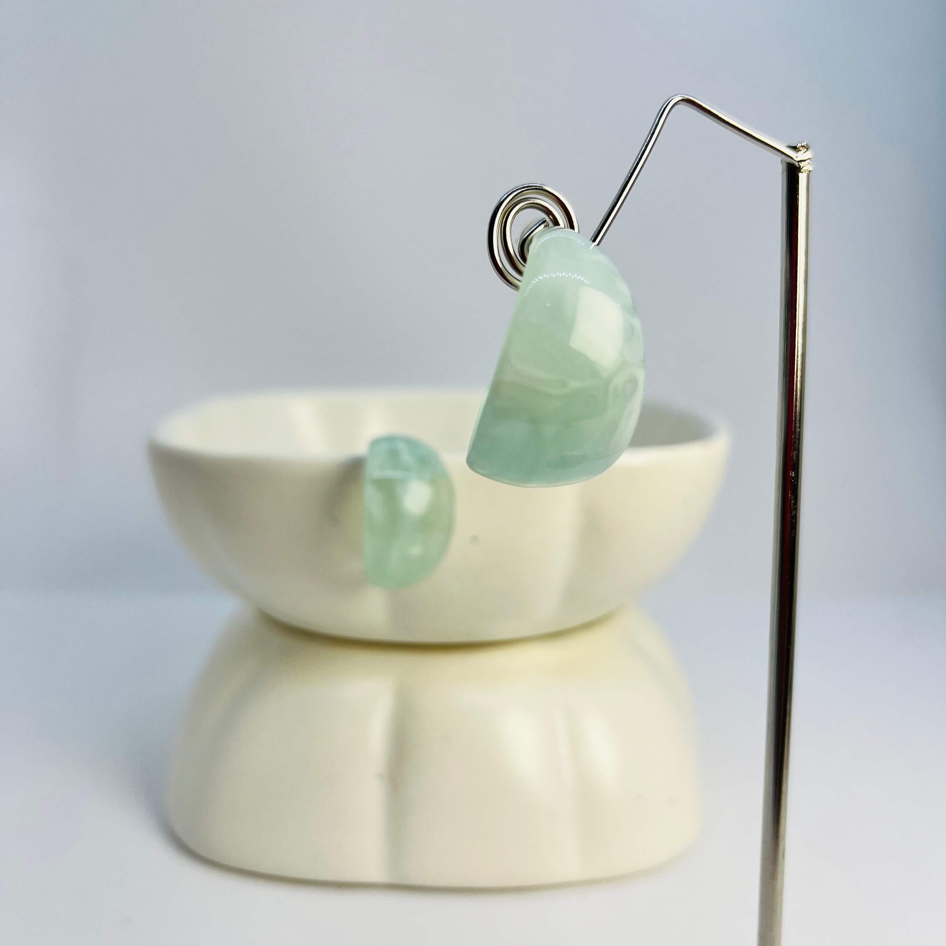 ACRYLIC BIGG BULGING HOOPS PASTEL