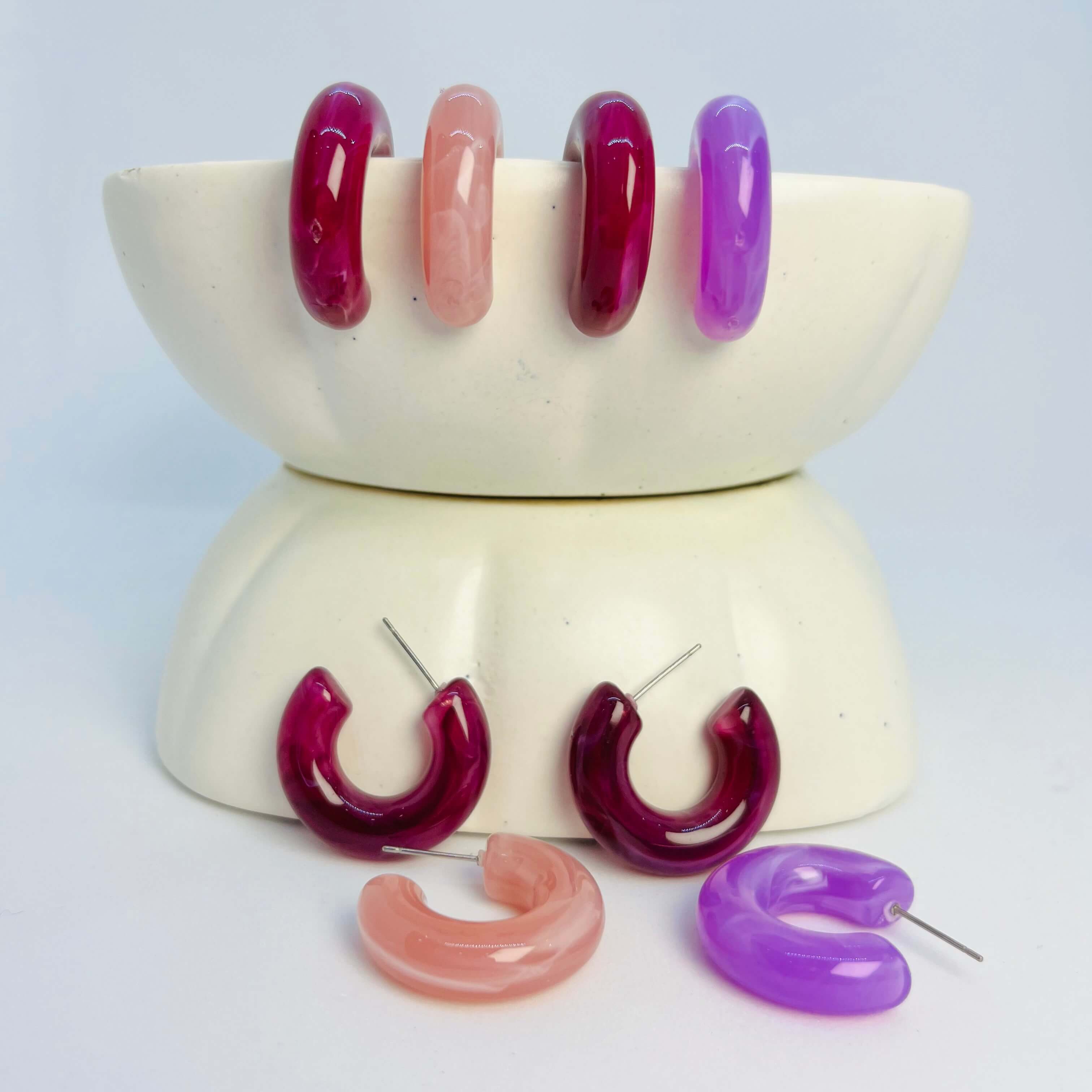 ADHA ACRYLIC HOOP PURPLES